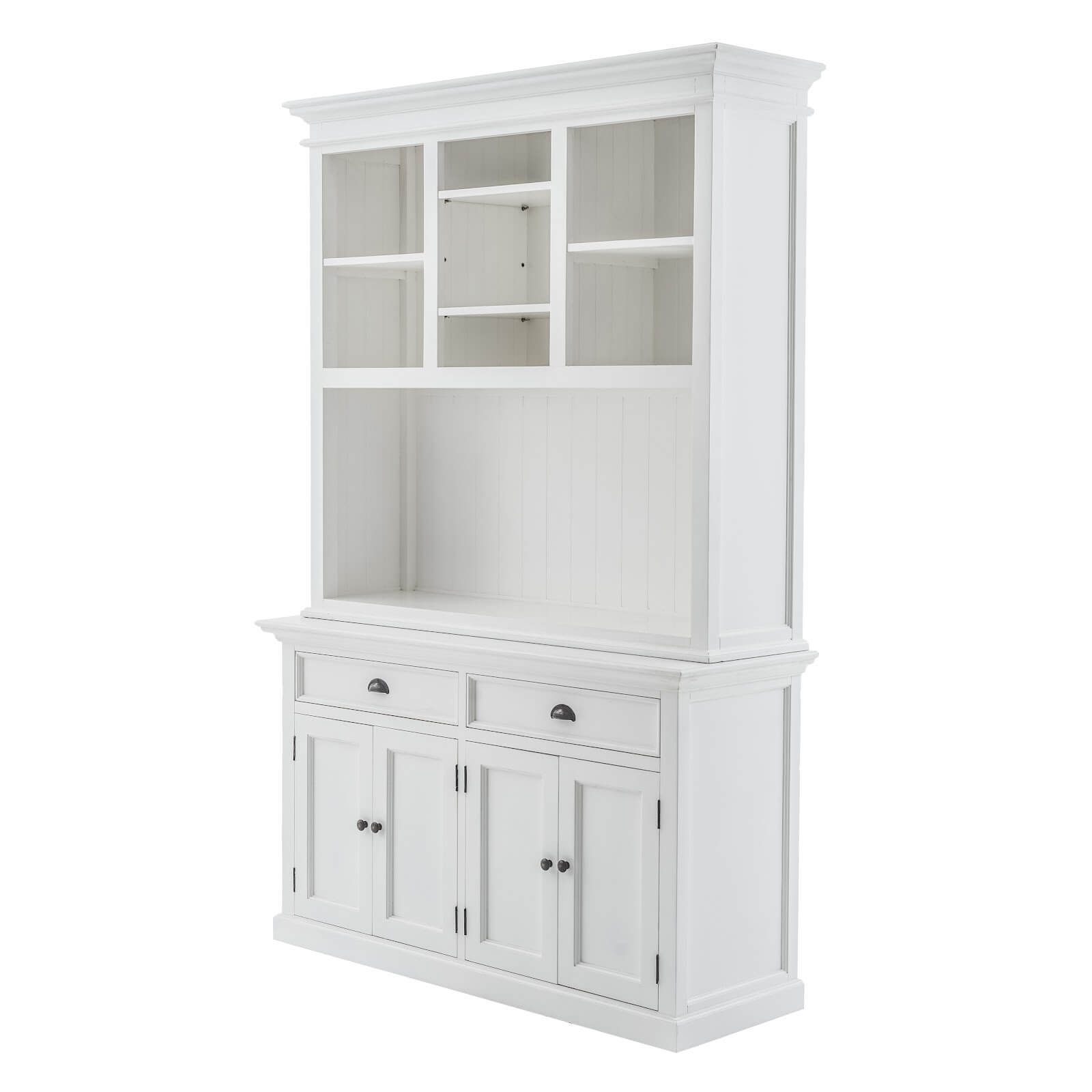 Classic Farmhouse Hutch Cabinet with 2 Adjustable Shelves