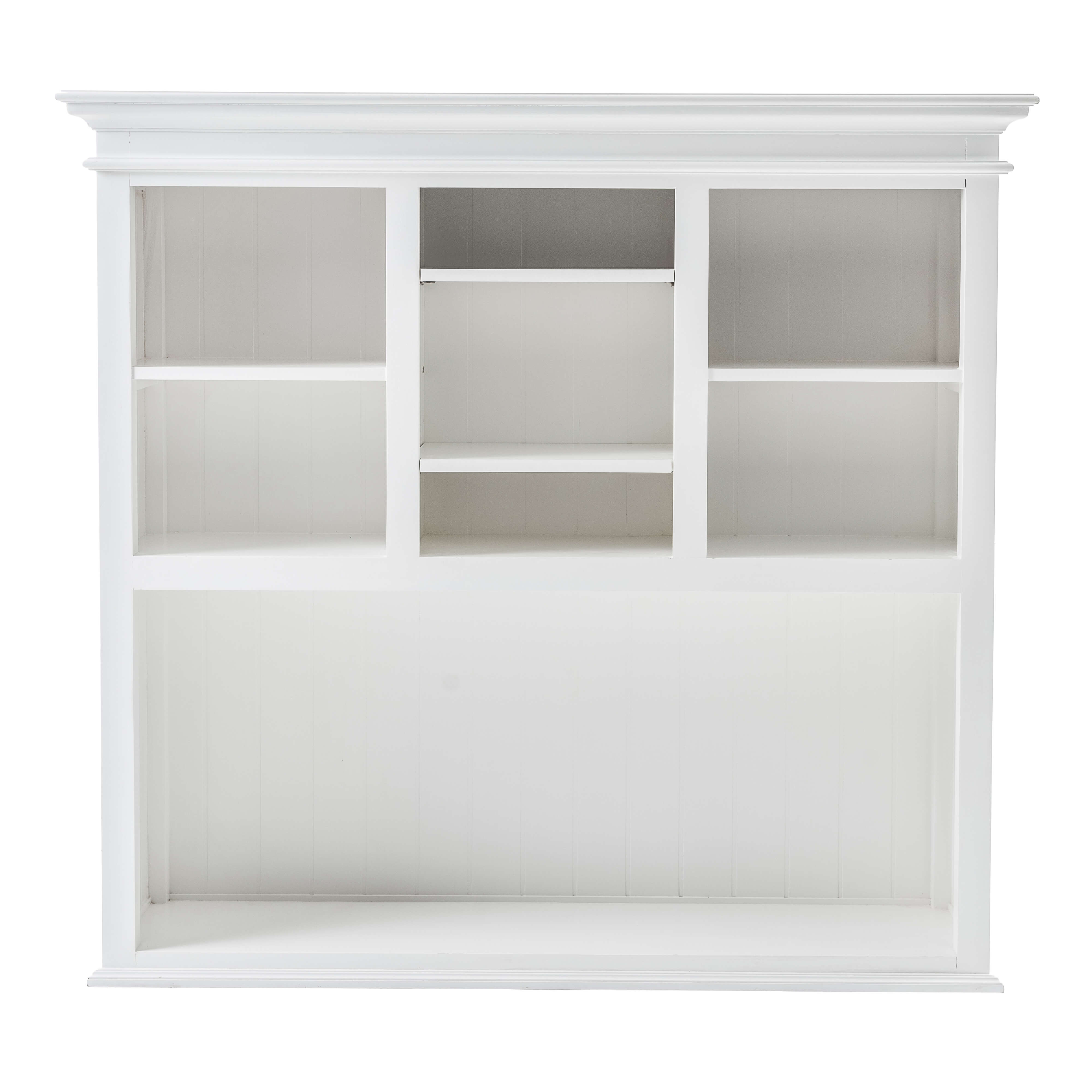 Classic Farmhouse Hutch Cabinet with 2 Adjustable Shelves