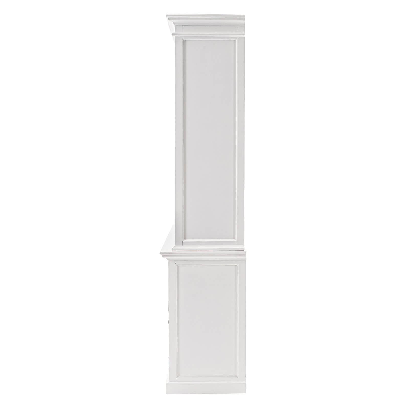 Classic Farmhouse Hutch Cabinet 3 Drawers 5 Doors 12 Shelves