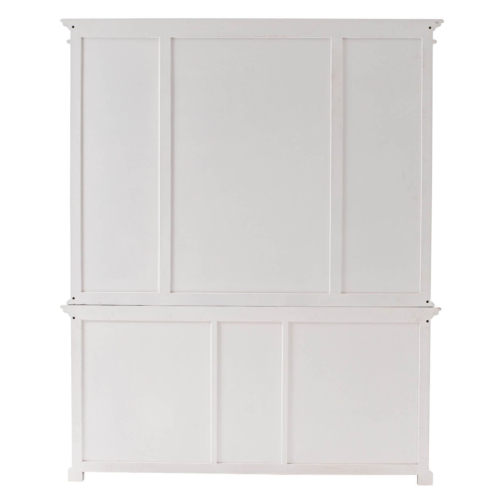 Classic Farmhouse Hutch Cabinet 3 Drawers 5 Doors 12 Shelves