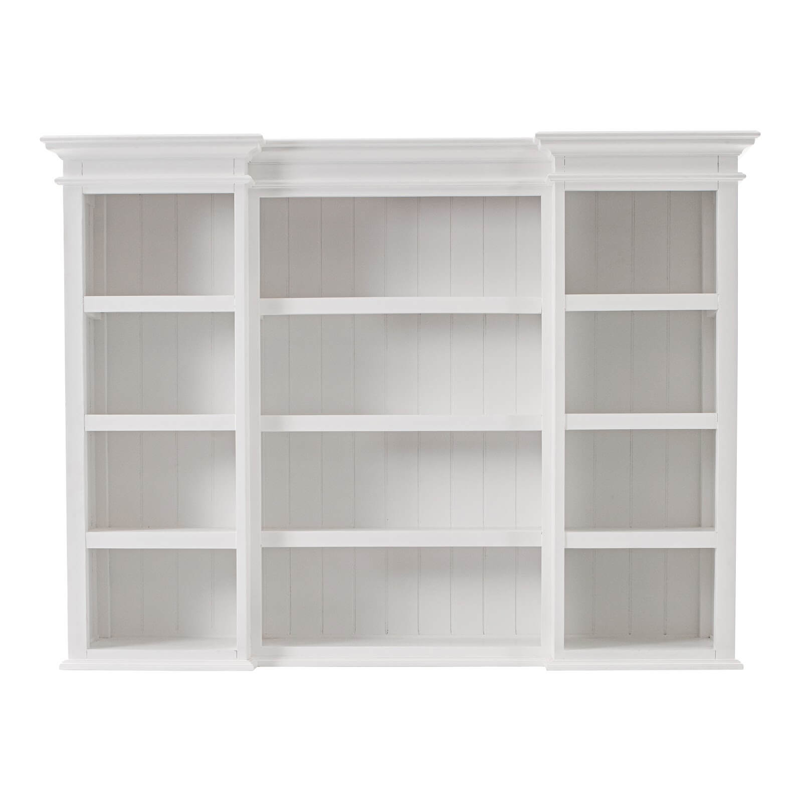 Classic Farmhouse Hutch Cabinet 3 Drawers 5 Doors 12 Shelves