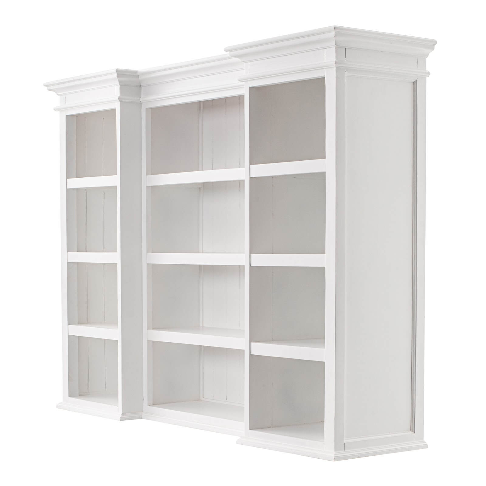 Classic Farmhouse Hutch Cabinet 3 Drawers 5 Doors 12 Shelves