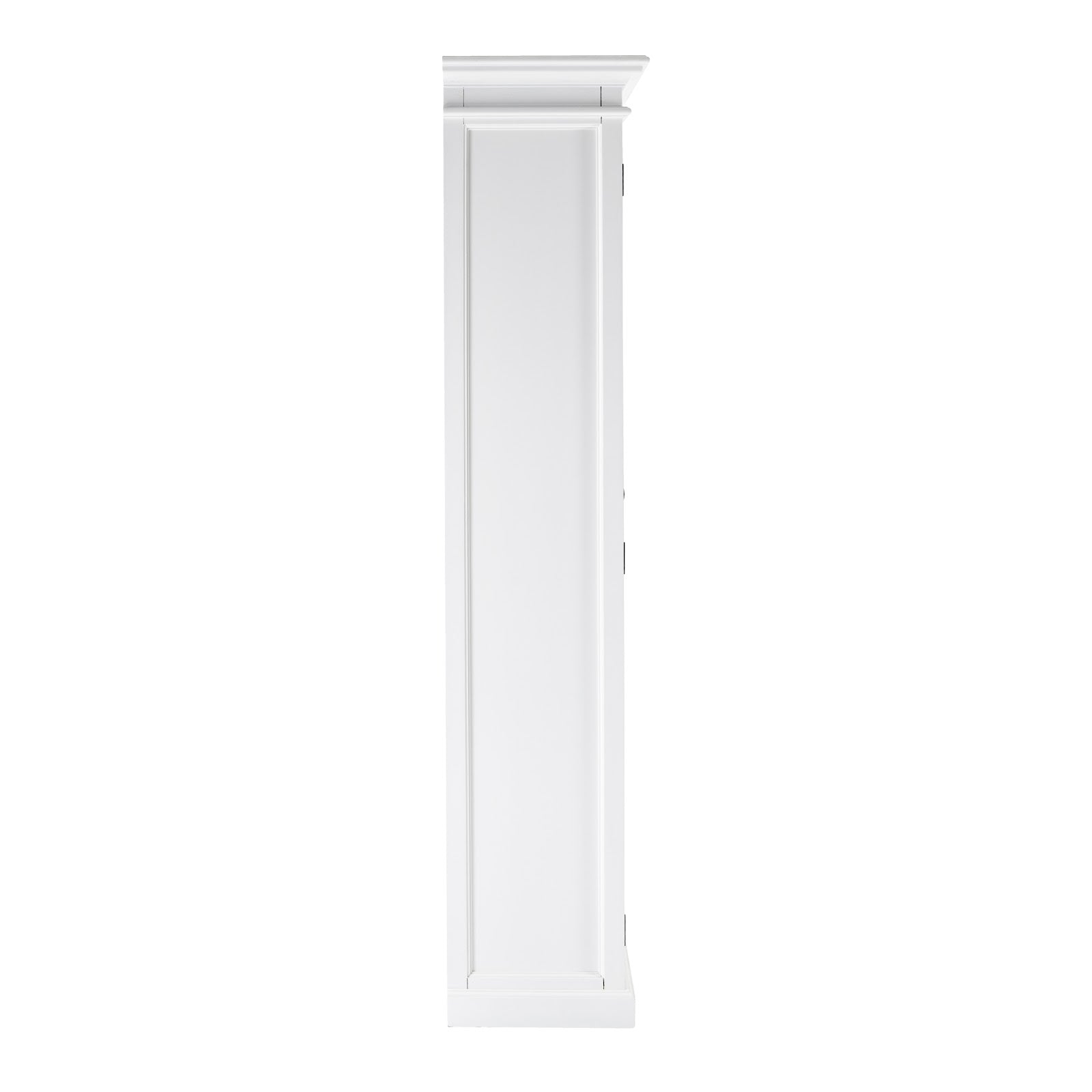 Classic Hutch Cabinet 2 Glass Doors 4 Shelves