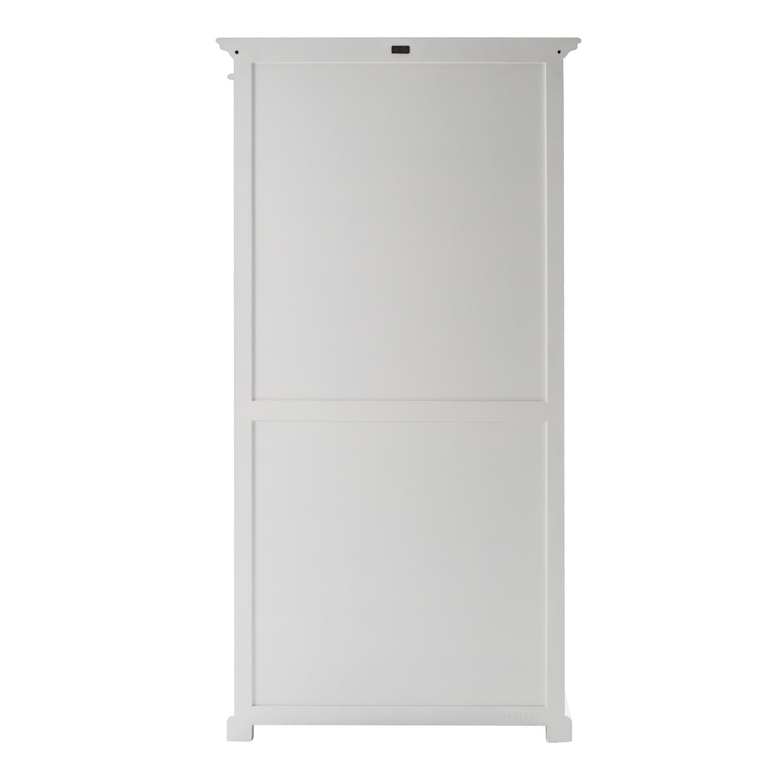 Classic Hutch Cabinet 2 Glass Doors 4 Shelves