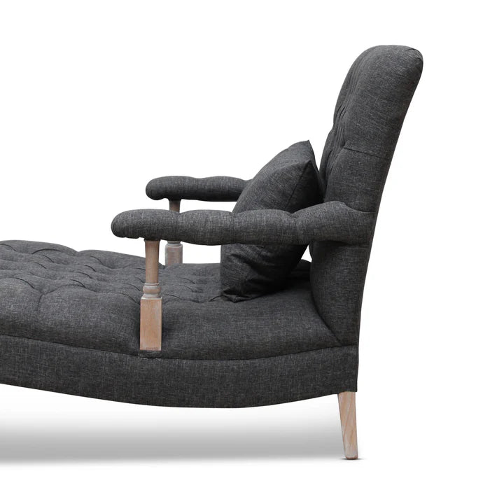 Classic Langham Chaise Lounge - Black