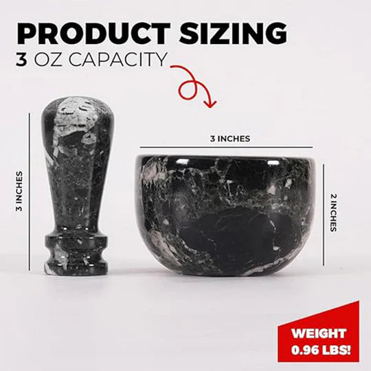 Classic Mini Mortar & Pestle Set - Black