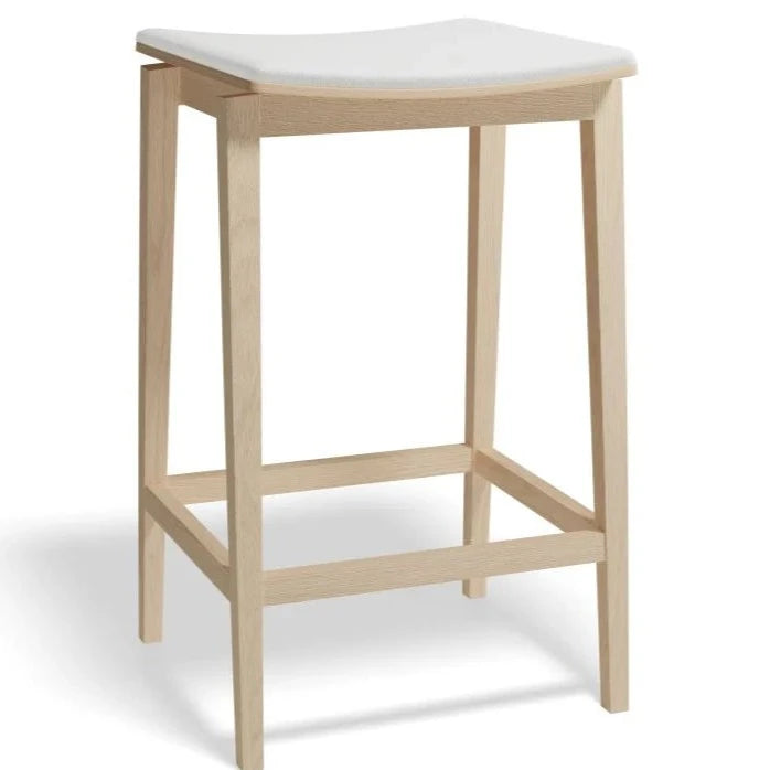 Classic Natural Padded High Stool (Available in 2 Sizes)