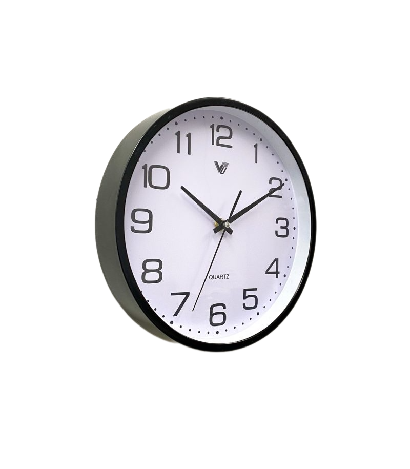 Classic Round Studio Wall Clock 25cms - Available in 2 Colors