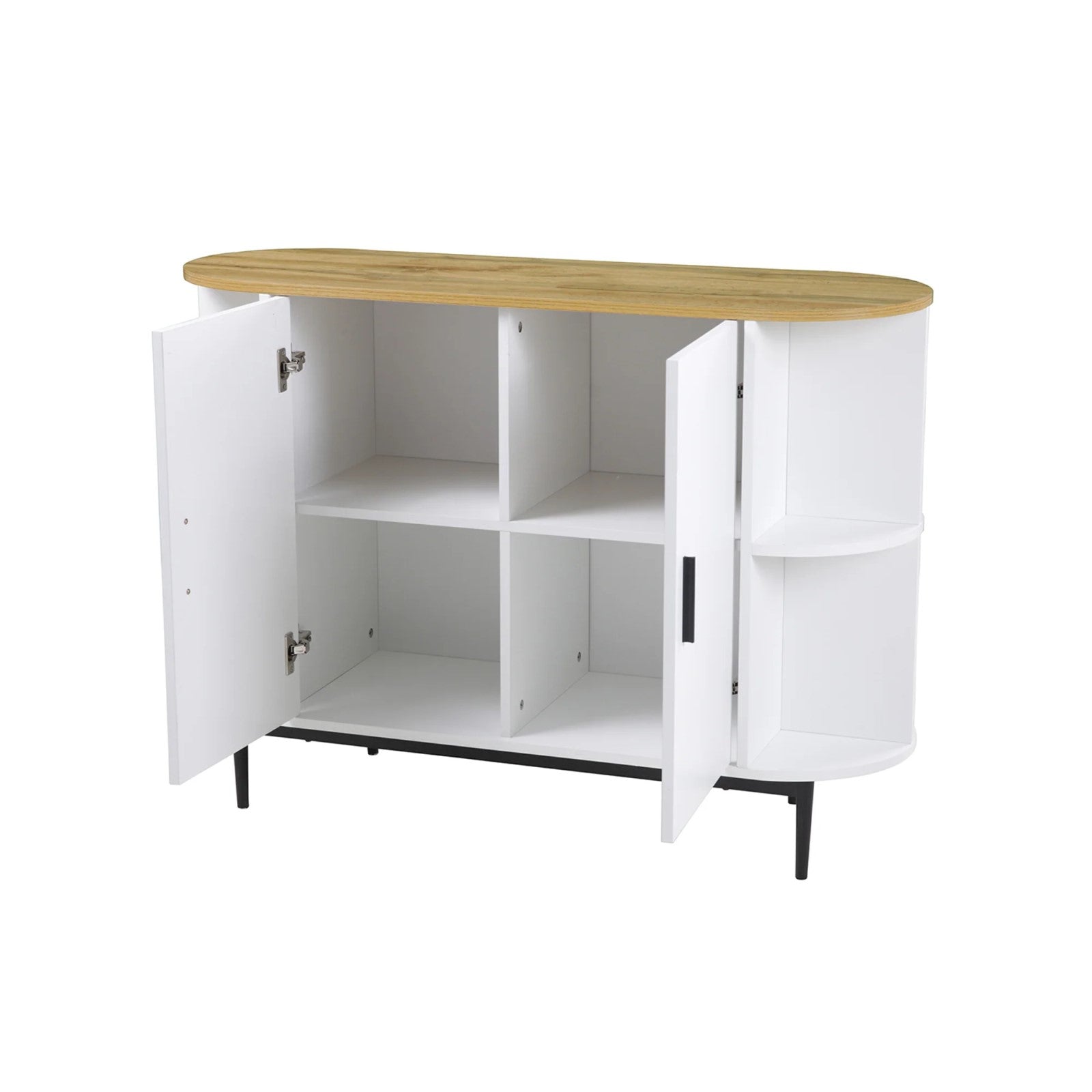 White & Natural Cozy Feel Sideboard
