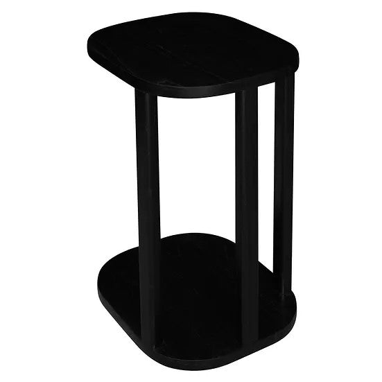 Classic Solid Mindi Side Table - Black