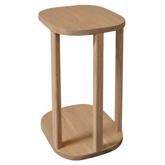 Classic Solid Mindi Side Table - Natural