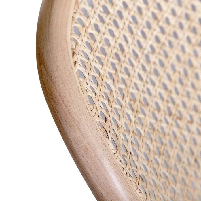 Classic Woodgrain Cane Backrest Dining Chair (Available in 2 Colors)