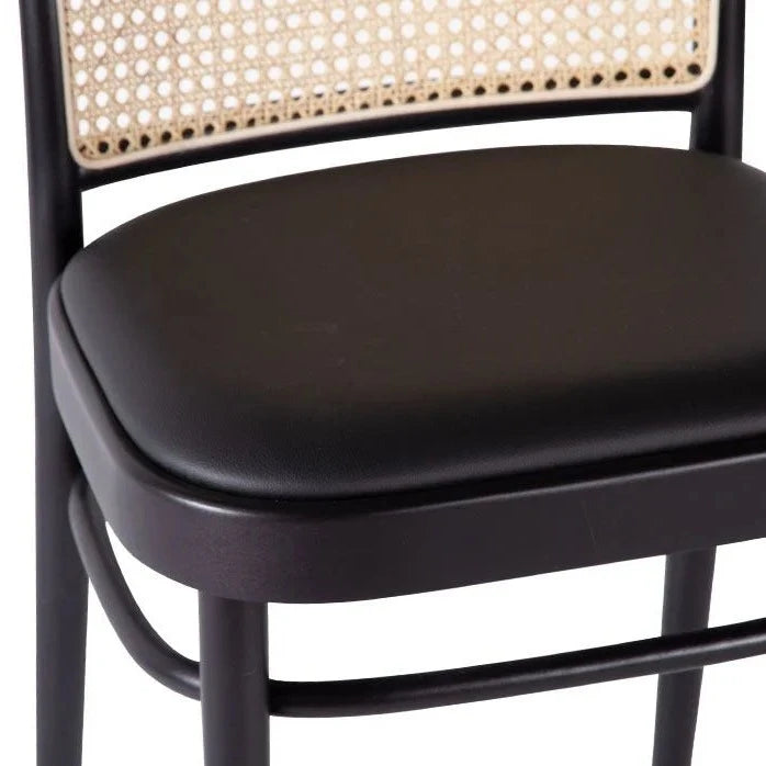 Classic Woodgrain Cane Backrest Dining Chair (Available in 2 Colors)