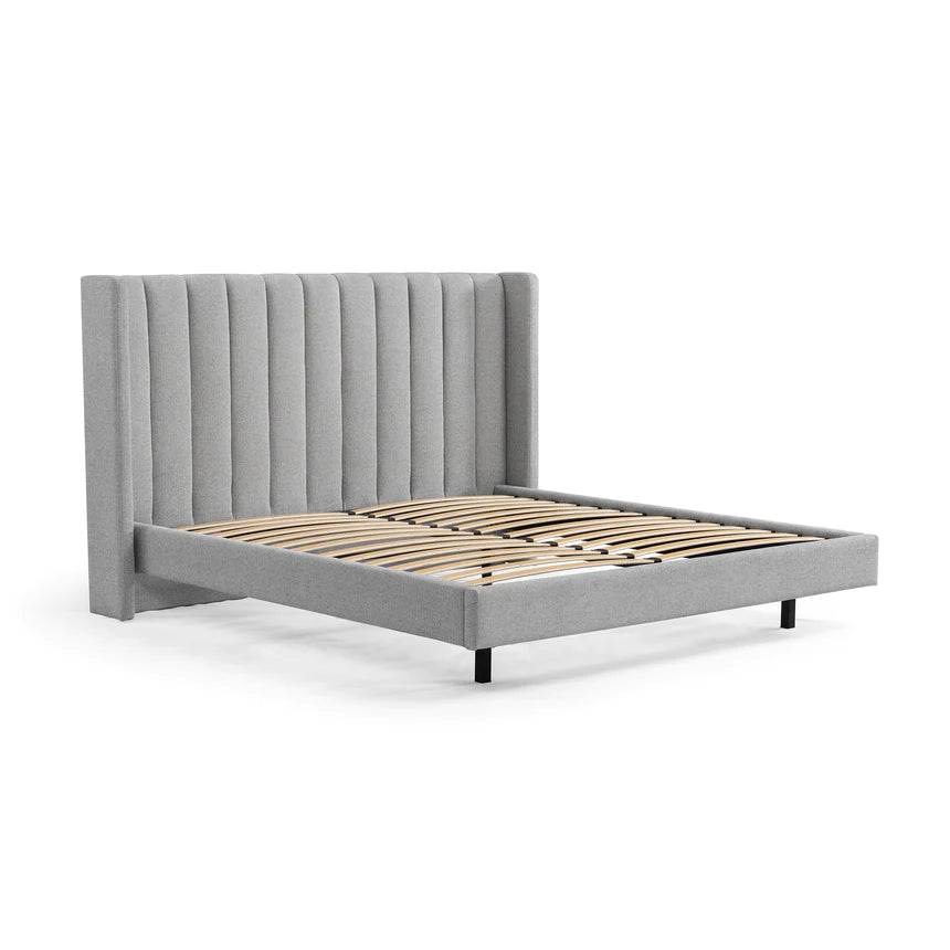 Cloud Nine Velvet Bed Frame - Spec Grey (King)
