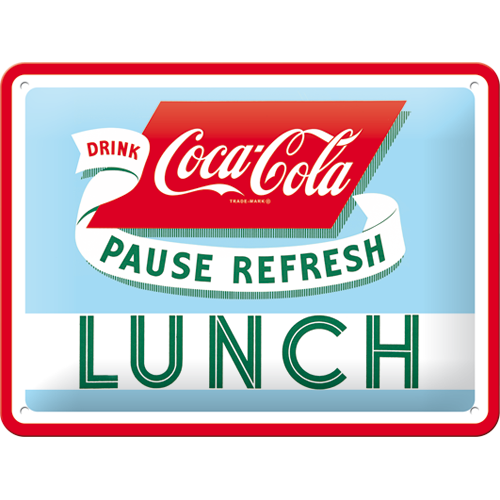 Coca-Cola - Lunch - Small Sign Board 15 x 20cm