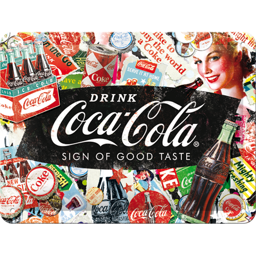 Coca-Cola Collage - Small Sign Board 15 x 20cm