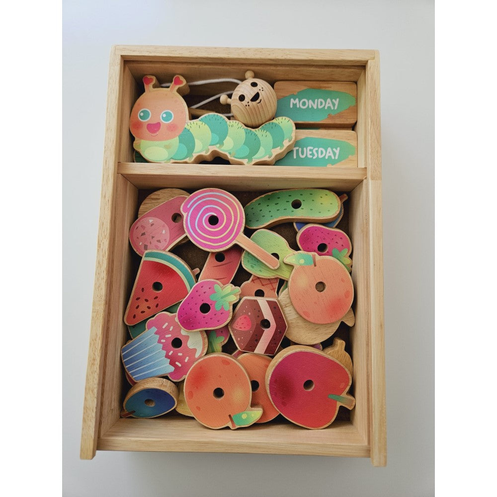 Colorful Caterpillar Lacing Set