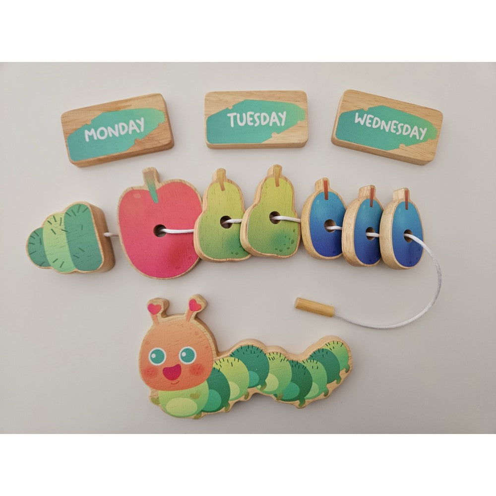 Colorful Caterpillar Lacing Set