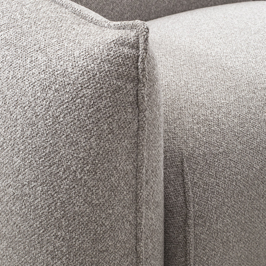 Comfort 3-Seater Right Chaise Sofa - Clay Grey
