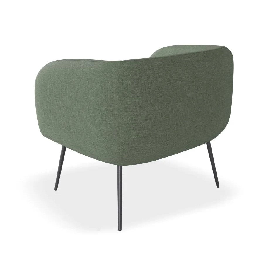 Comfort Bliss Green Single Seater Sofa (Available in 3 Frame Colors)