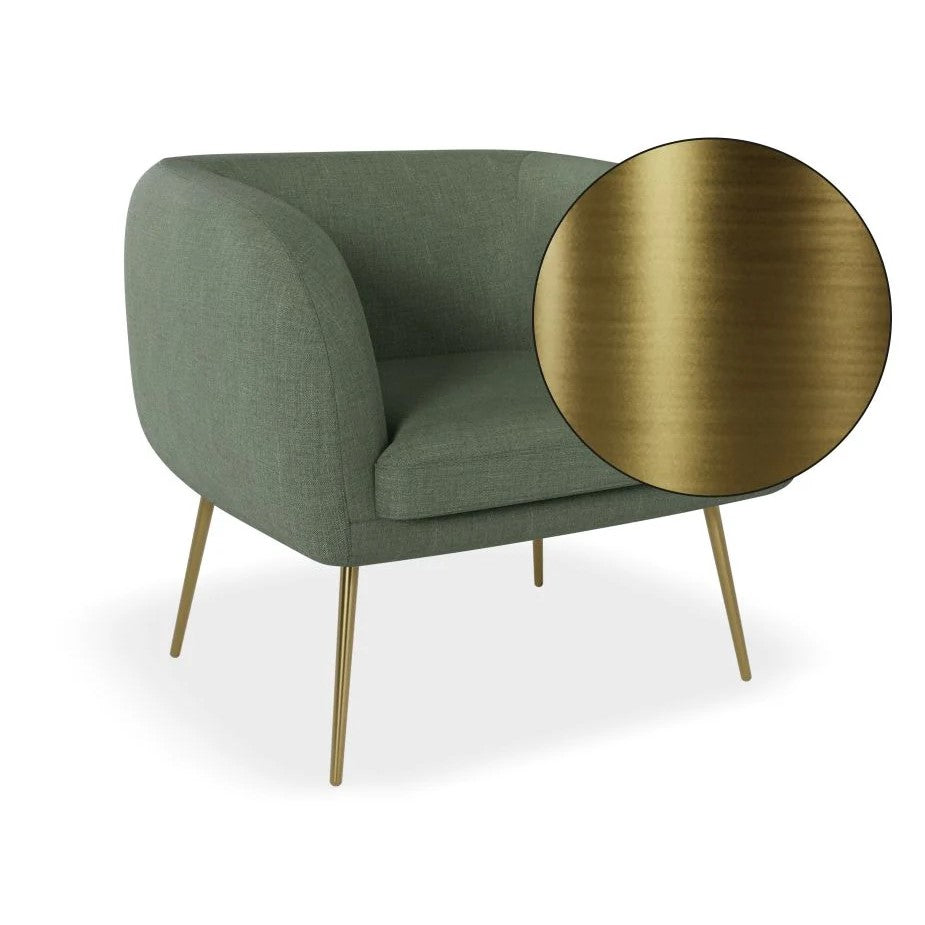 Comfort Bliss Green Single Seater Sofa (Available in 3 Frame Colors)