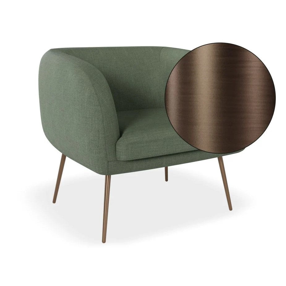 Comfort Bliss Green Single Seater Sofa (Available in 3 Frame Colors)