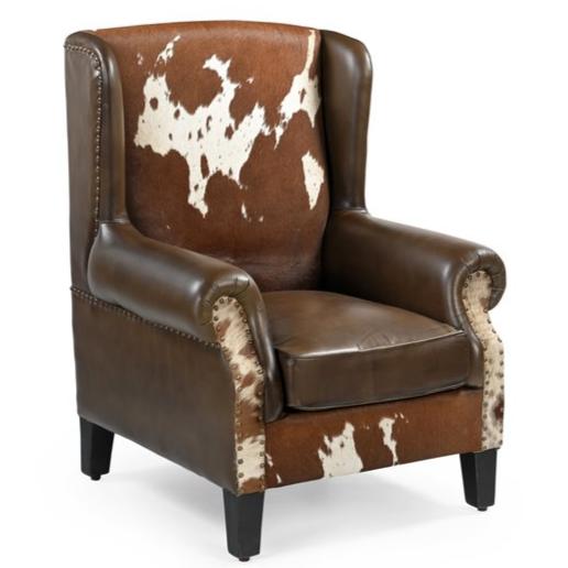 Comfort Cowhide and Genuine Leather Armchair