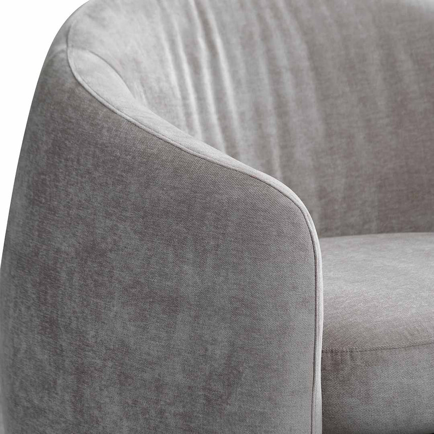 Comfort Fabric Armchair - Platinum Grey