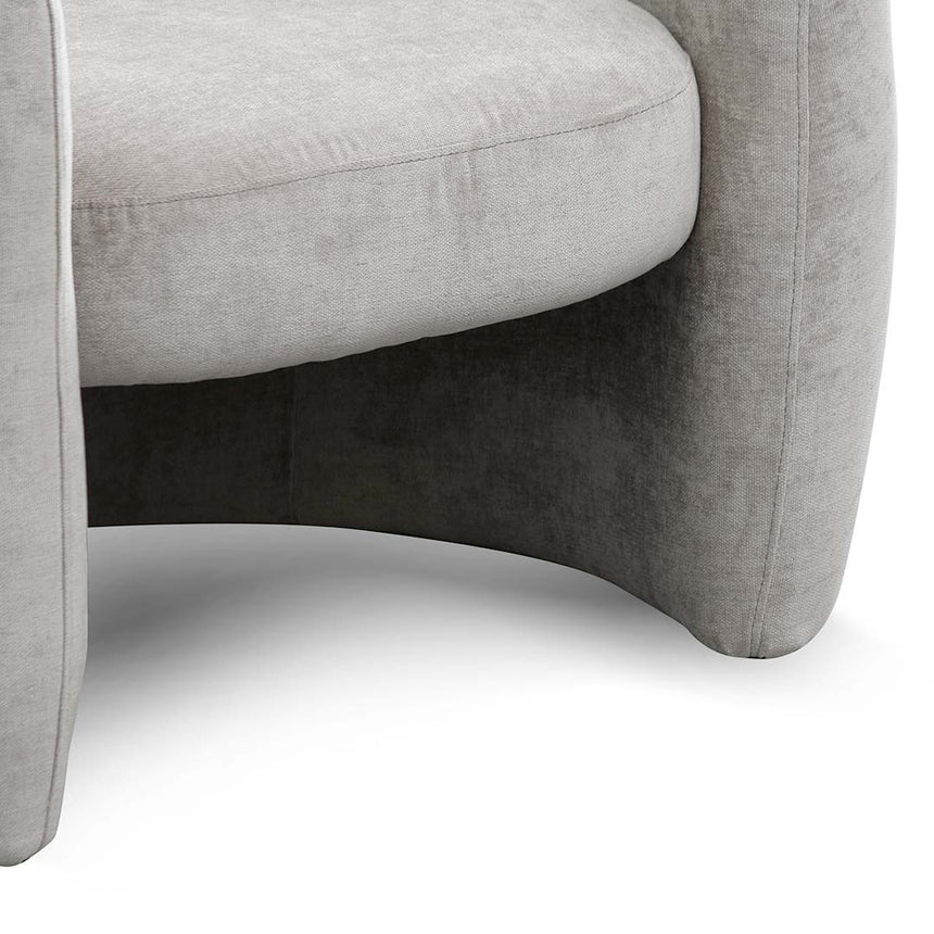 Comfort Fabric Armchair - Platinum Grey