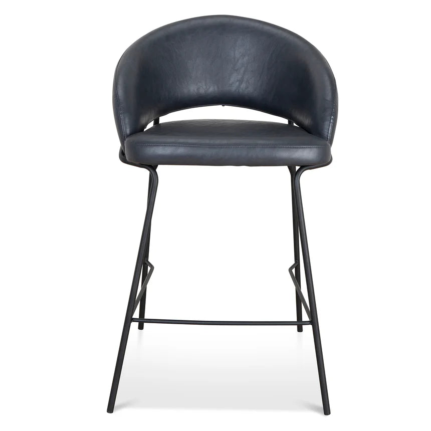 Comfort Haven Fabric Bar Stool - Black