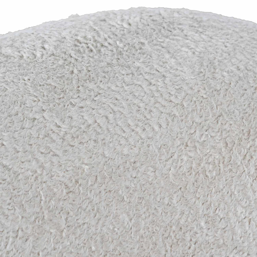 Comfortable Corner Swivel Lounge Chair - Ivory Teddy