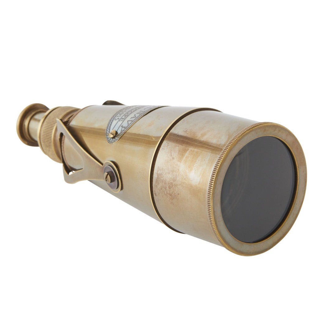 Compact Handmade Brass Extendable Monocular