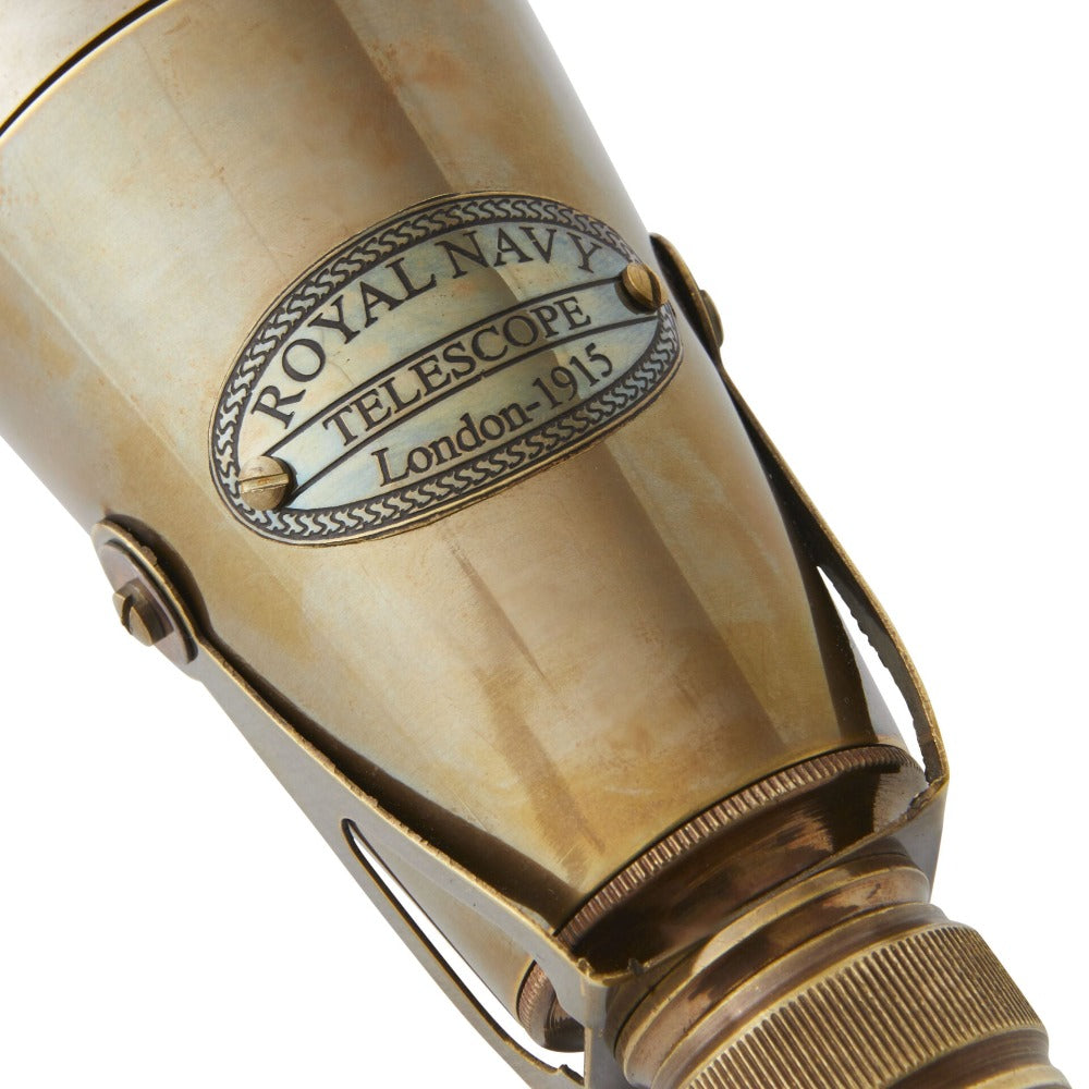 Compact Handmade Brass Extendable Monocular