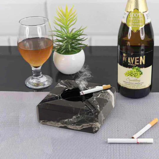 Compact Square Ash Tray 10.5cms - Available in 2 Colors