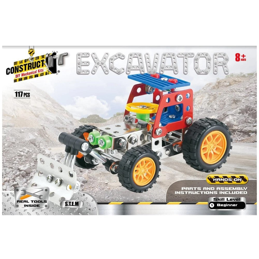 Construct-It! - Excavator 117 Pieces DIY Mechanical Kit
