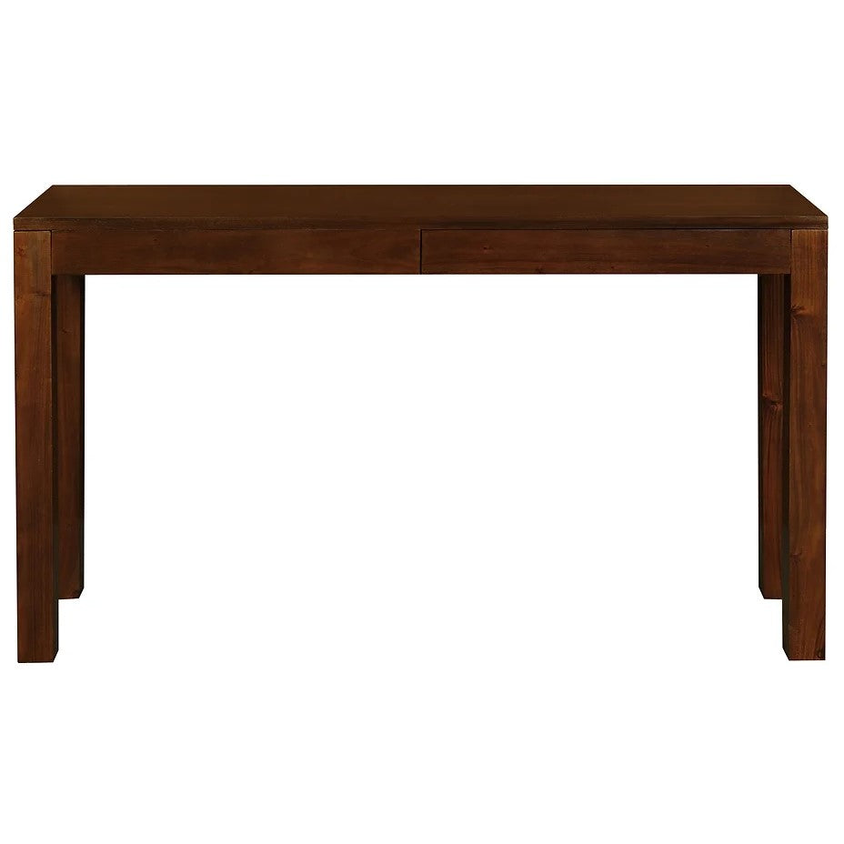 Contemporary 2-Drawer Sofa Table - Brown