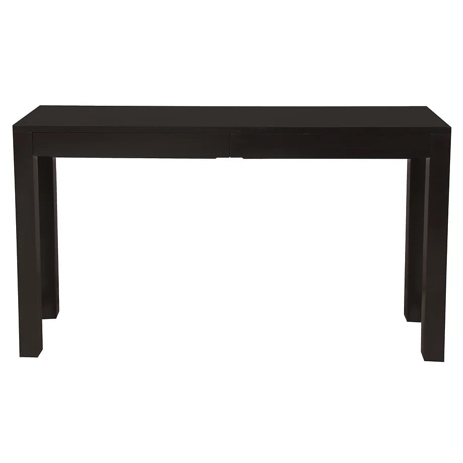 Contemporary 2-Drawer Sofa Table - Dark Brown