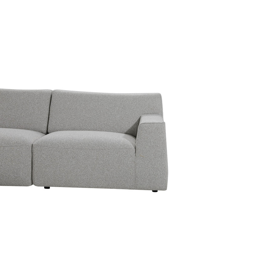 Contemporary 3-Seater Left Chaise Sofa - Grey