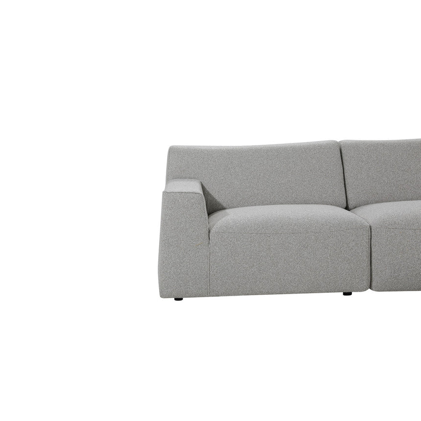 Contemporary 3-Seater Right Chaise Sofa - Grey