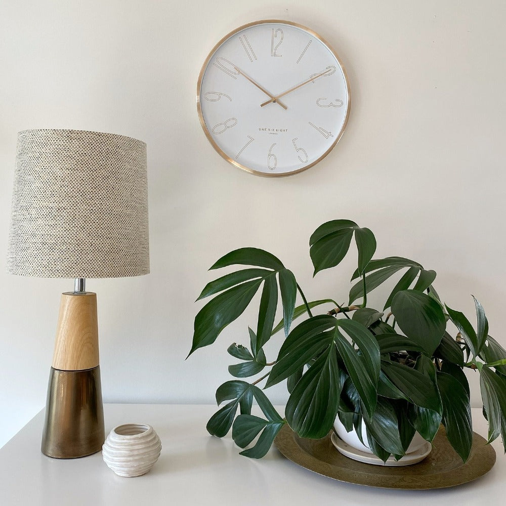 Contemporary Bloom Wall Clock 40cms  (Available in 2 colors)