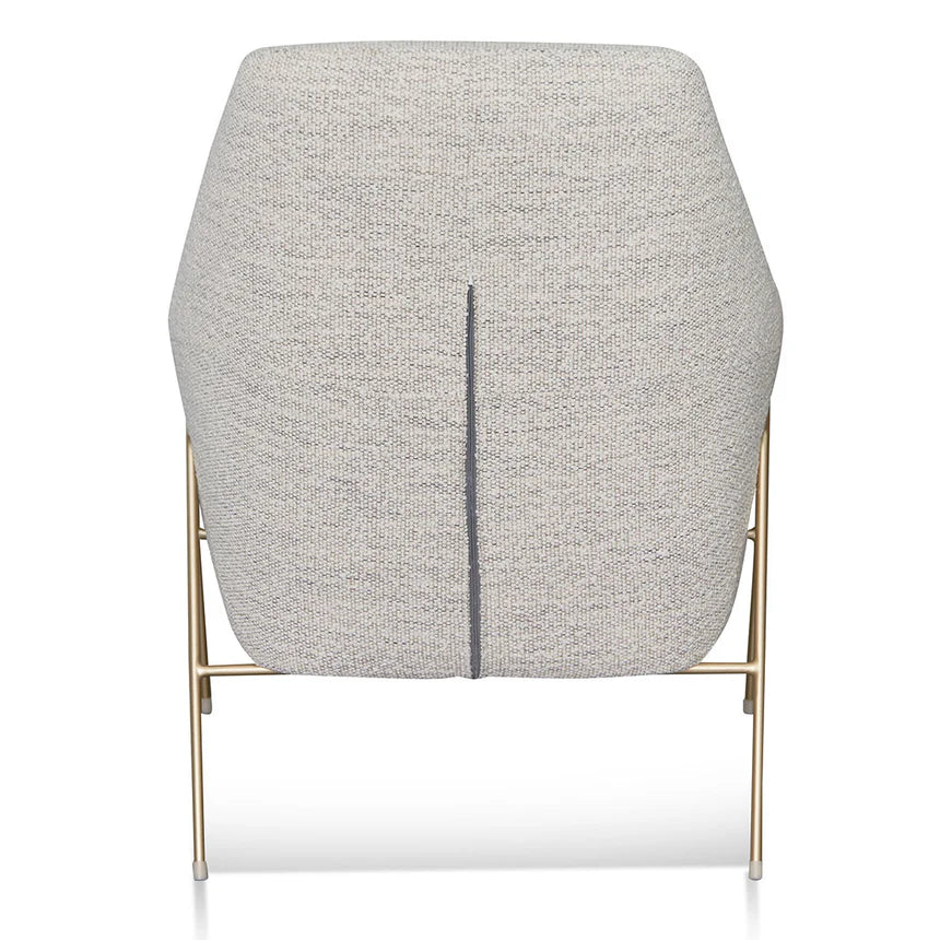 Contemporary Comfort Fabric Armchair - Fog Grey