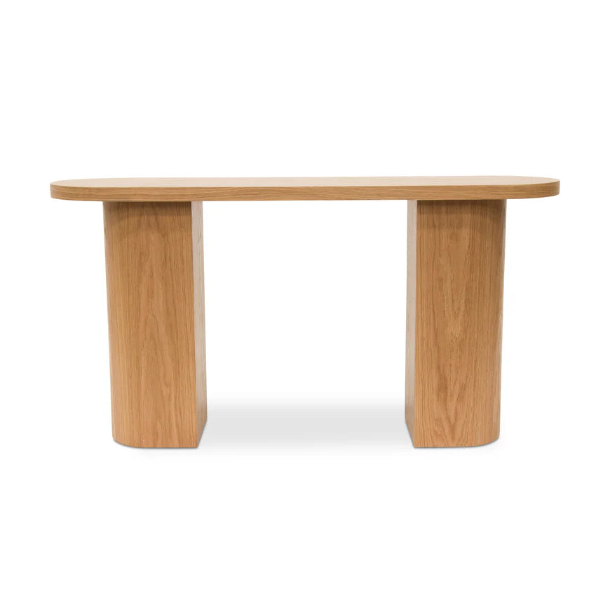 Contemporary Console Table - Natural Oak
