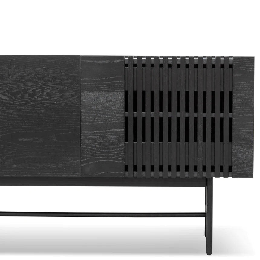 Contemporary Corner Side Table 120cms - Black