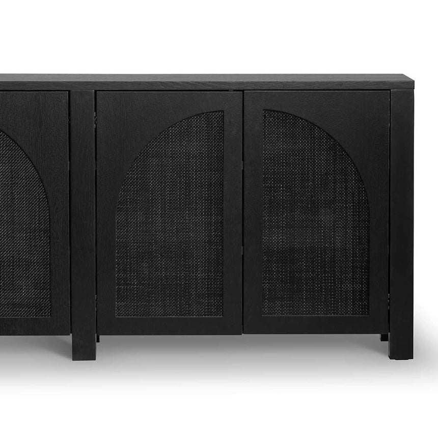 Contemporary Corner Side Table 195cms - Black
