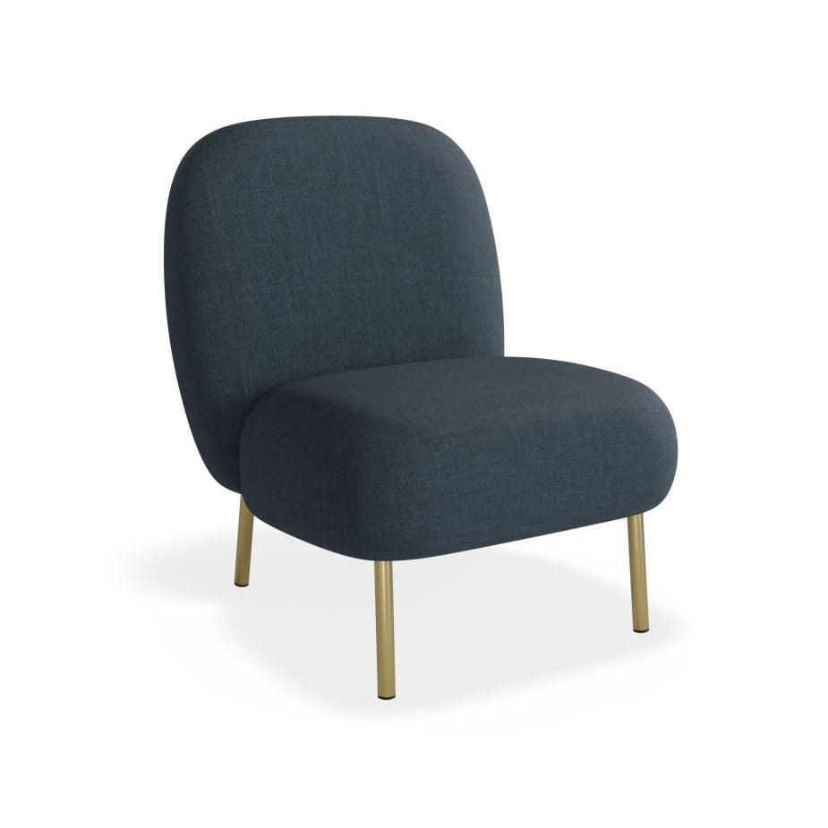 Contemporary Dark Blue Single Seater Sofa (Available in 2 Frame Colors)