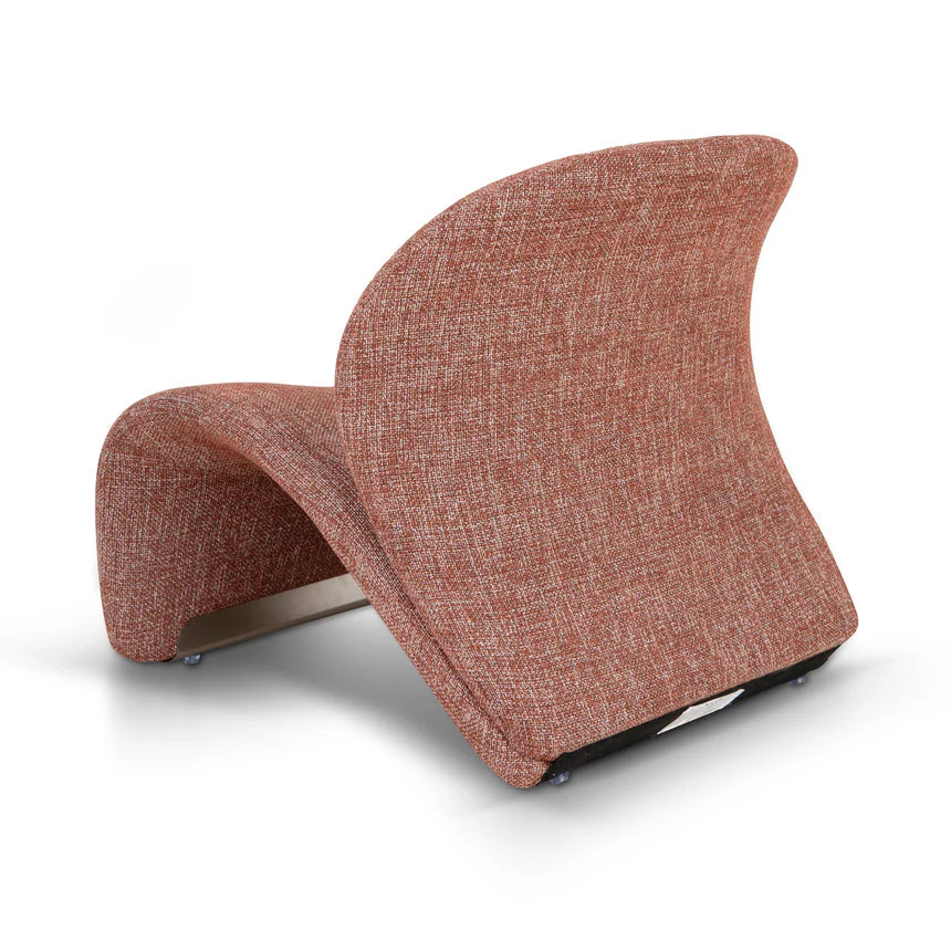 Contemporary Elegance Lounge Chair - Orange