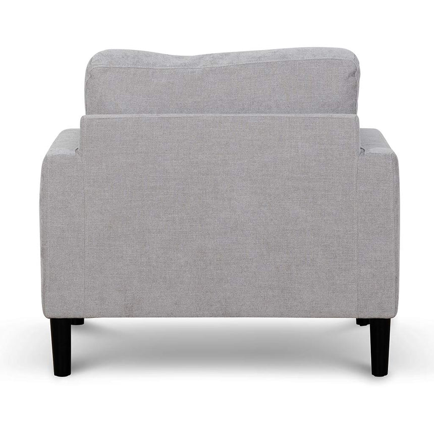 Contemporary Fabric Armchair - Oyster Beige
