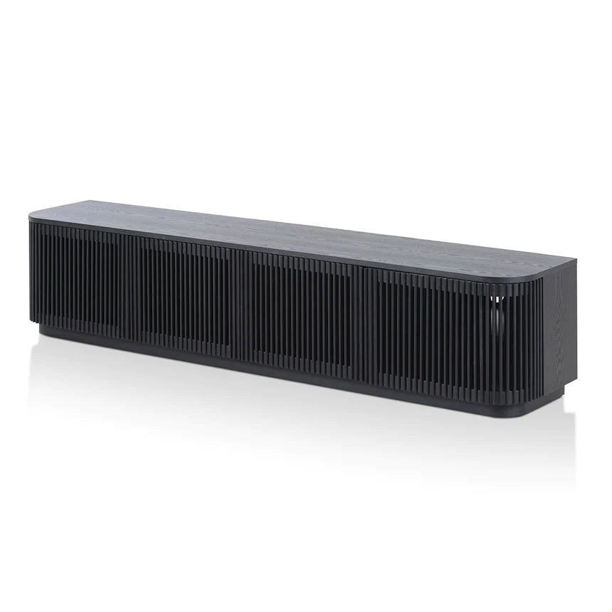 Contemporary Screen Viewing TV Unit 200cms - Black