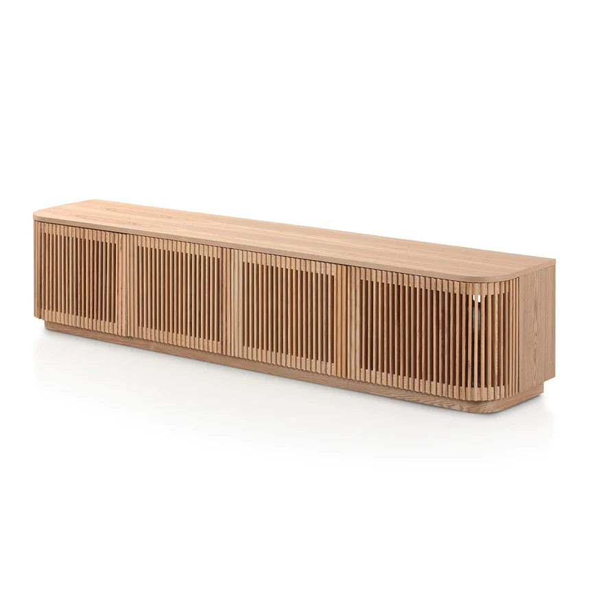 Contemporary Screen Viewing TV Unit 200cms - Natural