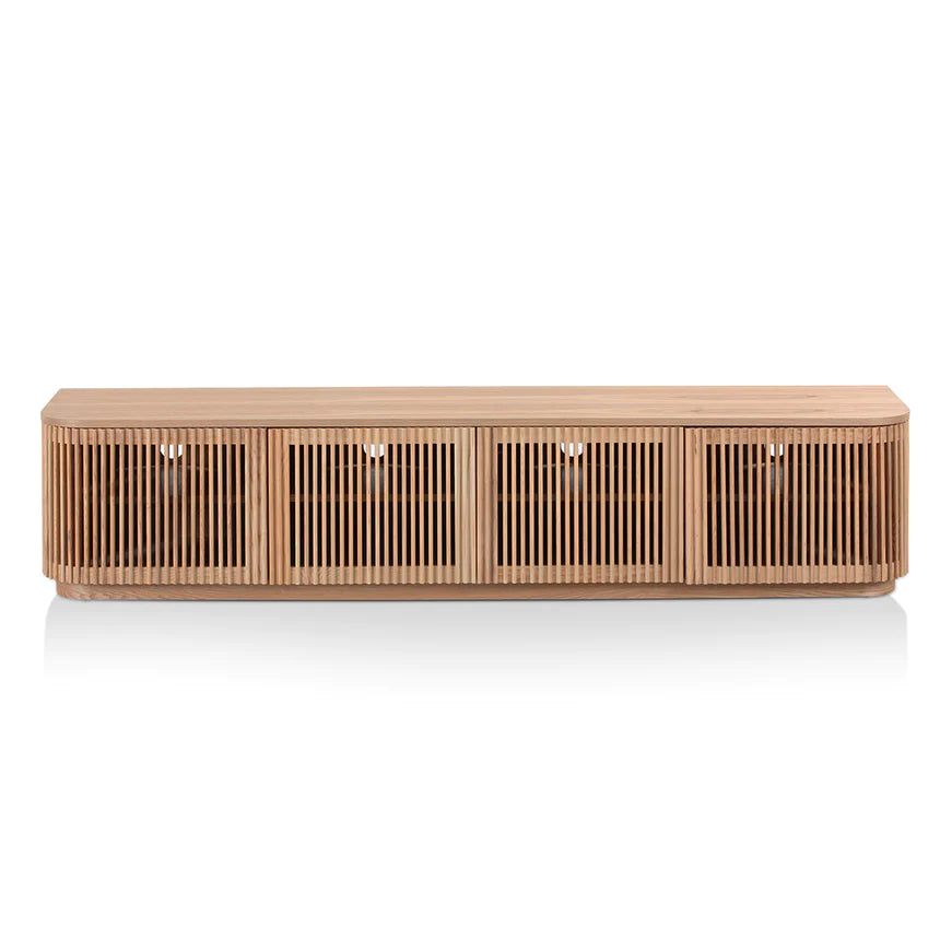 Contemporary Screen Viewing TV Unit 200cms - Natural